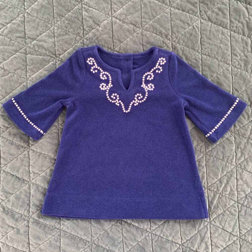 Janie and Jack Embroidered Terry Cover Up